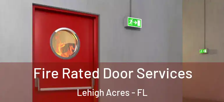  Fire Rated Door Services Lehigh Acres - FL