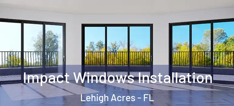  Impact Windows Installation Lehigh Acres - FL