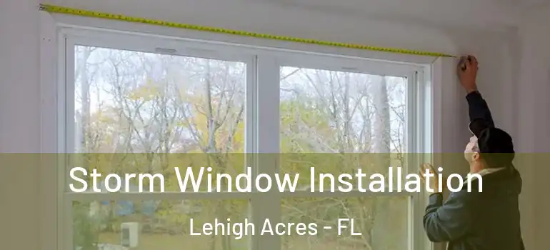  Storm Window Installation Lehigh Acres - FL