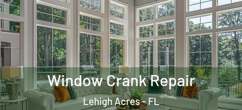  Window Crank Repair Lehigh Acres - FL