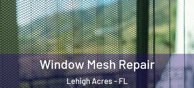  Window Mesh Repair Lehigh Acres - FL